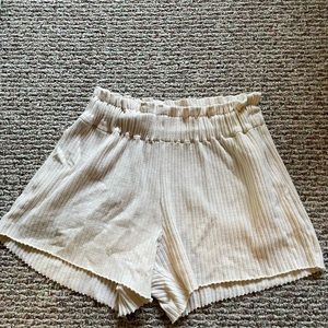 Perfect raw edged comfy shorts